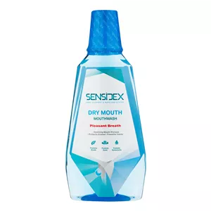 دهان شویه سنسیدکس مدل pleasant breath حجم 420 میلی‌لیتر ضد پوسیدگی حاوی هیالورونیک اسید مناسب بزرگسالان بدون طعم