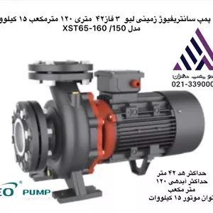 پمپ سانتریفیوژ زمینی لئو LEO مدل XST65-160/150 | سه فاز | هد 42 متر | دبی 120 مترمکعب | 15 کیلووات