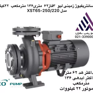 پمپ سانتریفیوژ زمینی لئو ٣فاز ۶٢ متری٢٢کیلووات مدل XST65-250/220