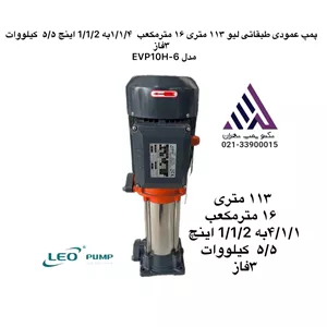 پمپ طبقاتی عمودی 7/5 اسبلئو LEOمدل EVP10H-6 | سه فاز