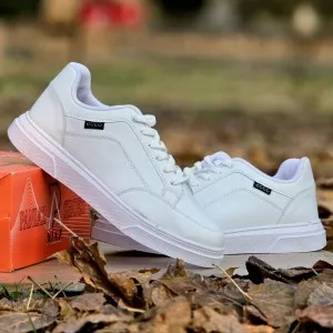 فروش فوق العاده کفش کتونی اسپرت ونس مردانه و پسرانه بزرگپامدل اکو (Ecco) جذااااب رنگ سفید تمام باارسال رایگان