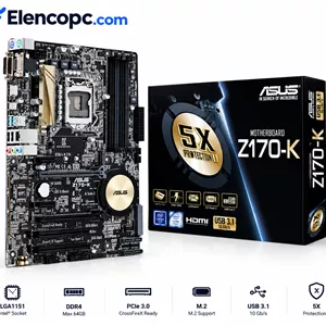 باندل مادربرد ایسوس MOTHERBOARD ASUS Z170-K DDR4 + i5 6600K