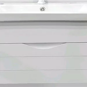 کابین روشویی پی وی سی الوند p60 سفید مات ساده 35*60 دیواری