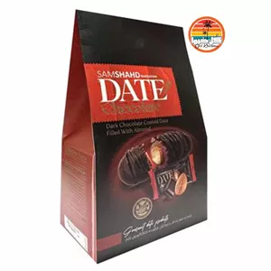 تـرافـل خــرما  شکلات تلخ 250 گرم با مغز فــنـدق