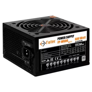 پاور کامپیوتر 600 وات فاطر مدل FATER FP-W600 80Plus