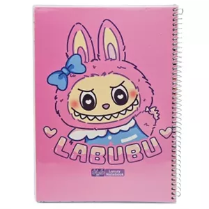 دفتر مشق تک خط 50 برگ مجلد دایان سری لابوبو Labubu طرح 1 کد 669