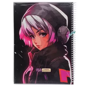 دفتر مشق تک خط 50 برگ مجلد دایان سری انیمه Anime طرح 5 کد 595