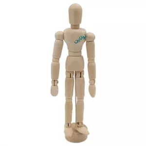 آدمک چوبی طراحی 14 سانتی متری مدل 