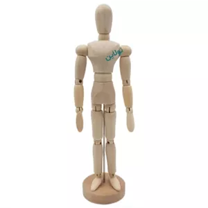 آدمک چوبی طراحی 20 سانتی متری مدل 