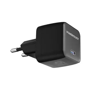 شارژر دیواری 45 وات پاورولوژی Powerology QX 45W GaN Adapter PWCUQC056