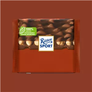 شکلات تخته ای ریتر اسپرت با طعم کشمش و فندق وزن 100 گرم - Ritter Sport Trauben Nuss