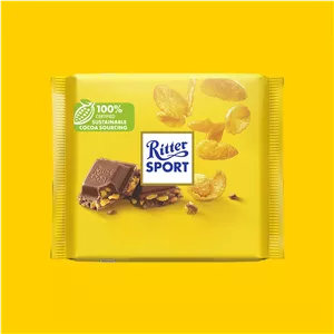 شکلات تخته ای ریتر اسپرت با طعم بادام نمکی و عسل وزن 100 گرم - Ritter Sport Honig Salz Mandel