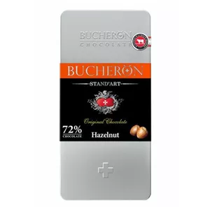 شکلات تخته ای شیری بوچرون 72% با طعم کارامل نمکی و گردو وزن 100 گرم - BUCHERON STAND'ART