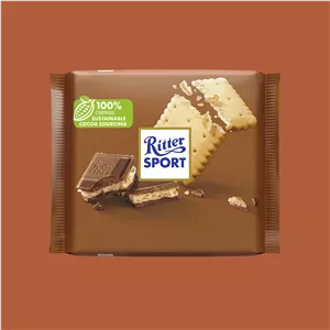 شکلات تخته ای ریتر اسپرت با طعم موس کاکائو وزن 100 گرم - Ritter Sport Kakao Mousse