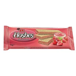 ویفر هوش بش اتی سه لایه با طعم توت فزنگی 142 گرم | ETi Hoşbeş