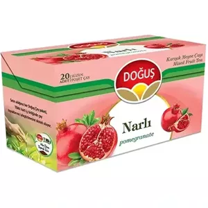 چای میوه ای دوغوش Doğuş Nar با طعم انار بسته 20 عددی