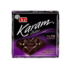 تابلت شکلات تلخ 70% اتی - 60 گرم بسته 12عددی
