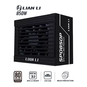 پاور 850 وات لیان لی SP Platinum 850 EU Black Full Modular