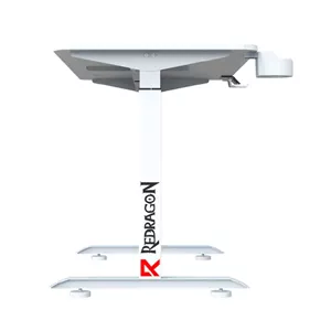 میز گیمینگ ردراگون GD-3500W-M سفید با طول 140 سانتی متر