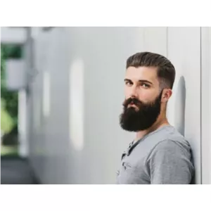 ریش و سبیل مصنوعی یونا با تارهای موی طبیعی انسان رنگ مشکی Uona...