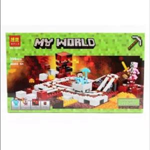 لگو و اسباب بازی ساختنی ماینکرافت ندر راه آهن زیرزمینی بلا مای ورد...