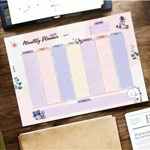 دفتر برنامه ریزی ماهیانه [پلنر] موتی طرح فانتزی