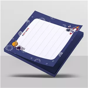 دفترچه یادداشت موتی طرح فضانورد سرچسبی