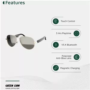 عینک آفتابی هوشمند گرین لاین Green Lion مدل GL-SG7 پوشش UV400