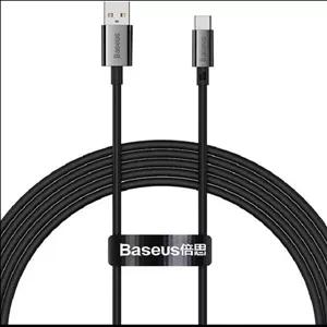 کابل شارژ تایپ سی باسئوس مدل P10320102114-02 طول 2 متر 100 وات