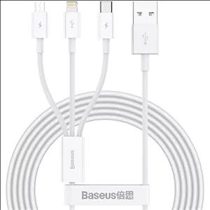 کابل سه سر باسئوس مدل CAMLTYS-02 طول 1.5 متر فست شارژ