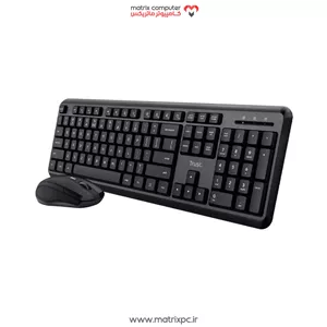 کیبورد و ماوس بی سیم تراست ODY بی صدا با حروف فارسی