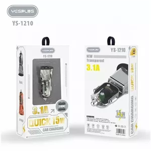 شارژر فندکی خودرو یس پلاس مدل YS-1210
