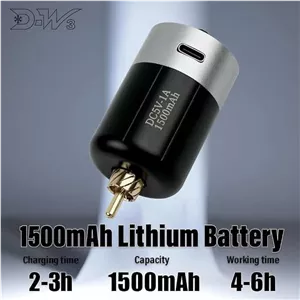 خرید ترانس شارژی تتو D-W3باتری پن تتو D-W3 Tattoo Power Supply 