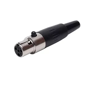 فیش و کانکتور 4 پین مینی XLR مادگی Connector Female Mini XLR 4Pin