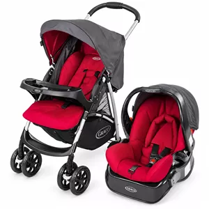 ست کالسکه و کریر گراکو Graco Travel System مشکی قرمز