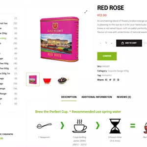 چای سیاه Eminent مدل Red Rose