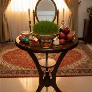 میز خاطره گلدانی صفحه ساده 60