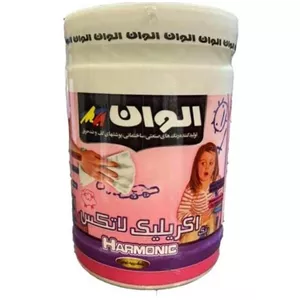 رنگ اکلریک لاتکس نیمه براق الوان -یک کیلویی