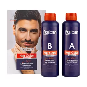 شامپو رنگ مو فاربن قهوه ای تیره شماره 3.0 حجم 150 میلی لیتر((ارسال رایگان برای خرید بالای 3 تومان))