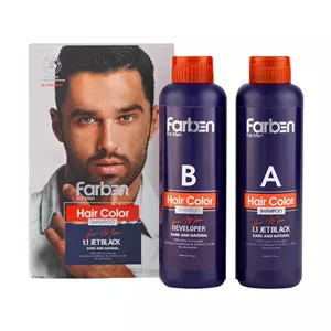 شامپو رنگ مو فاربن مشکی تیره شماره 1.1((ارسال رایگان برای خرید بالای 3 تومان))