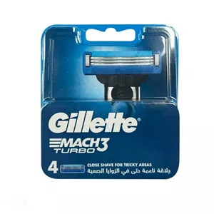 تیغ یدک مچ تری Mach3 Turbo 3D ژیلت 4 عدد((ارسال رایگان برای خرید بالای 5 تومان))