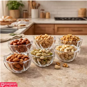 ست پیاله بلور اسکوئر 6 عددی