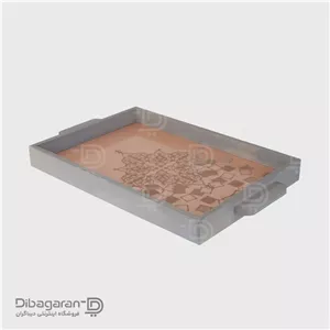سینی چوبی ریور طرح ترنج مدل 2326