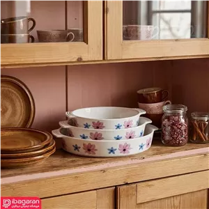 مرغ خوری بیضی طرح گل بهاری