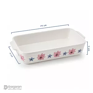 مرغ خوری مستطیل طرح گل بهاری
