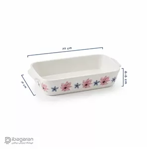مرغ خوری مستطیل طرح گل بهاری