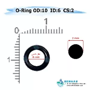 اورینگ تصفیه آب - قطر خارجی 10 ضخامت 2 