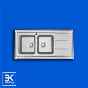 سینک درسا مدل DS 3212-120 لگن راست لگن چپ