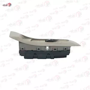 کلید شیشه بالابر مالتی پلکس سمند درب جلو راست کروز جعبه الكترونيكي PDN با قاب بژ تیره