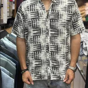 پیراهن کنفی آستین کوتاه مردانه ارجینال،نخ ترک با کیفیتی بسیار عالی تولید شرکت L CON-ارجینال